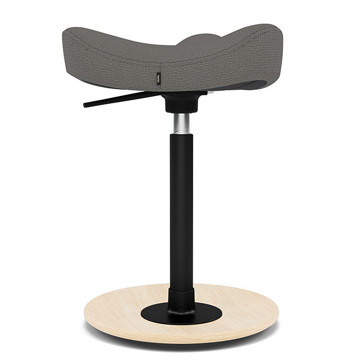 Move™ Compact - Rocker ergonomic office stool in wood and fabric (Upholstery Material - Revive)