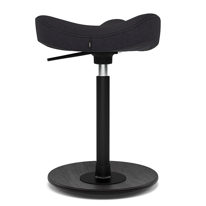 Move™ Compact - Rocker ergonomic office stool in wood and fabric (Upholstery Material - Revive)