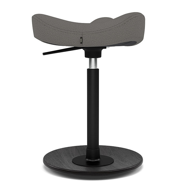 Move™ Compact - Rocker ergonomic office stool in wood and fabric (Upholstery Material - Revive)