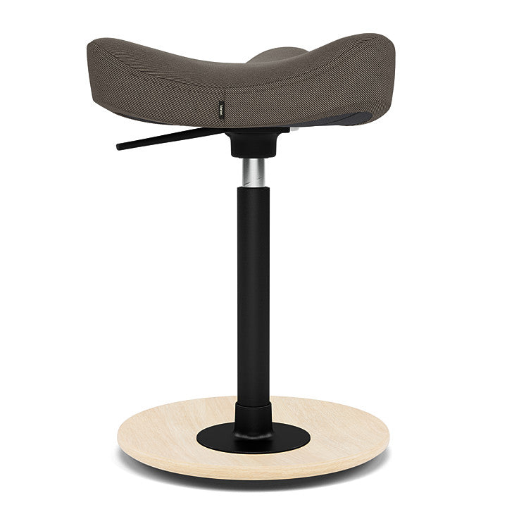 Move™ Compact - Rocker ergonomic office stool in wood and fabric (Upholstery Material - Reflect)