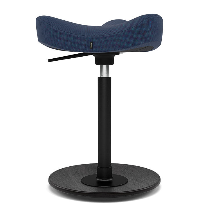 Move™ Compact - Rocker ergonomic office stool in wood and fabric (Upholstery Material - Revive)