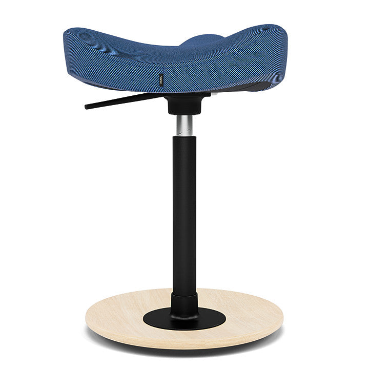 Move™ Compact - Rocker ergonomic office stool in wood and fabric (Upholstery Material - Reflect)