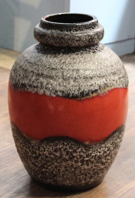 286-42 Fat Lava Vase from Scheurich, West Germany, 1950s-TBN-1703158