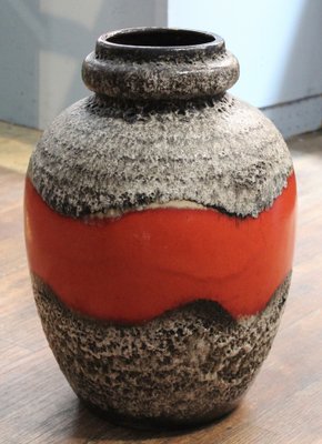 286-42 Fat Lava Vase from Scheurich, West Germany, 1950s-TBN-1703158