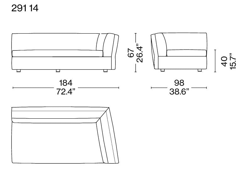 드레스-업! Dress-Up! 소파 모듈 조합 - 291 31 + 291 14