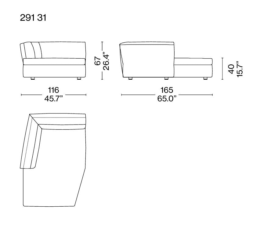 드레스-업! Dress-Up! 소파 모듈 조합 - 291 31 + 291 14
