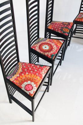 292 Chairs by Charles Rennie Mackintosh for Cassina, Italy, 1990s, Set of 6-ZFJ-1179070