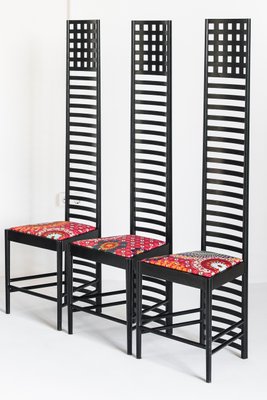 292 Chairs by Charles Rennie Mackintosh for Cassina, Italy, 1990s, Set of 6-ZFJ-1179070