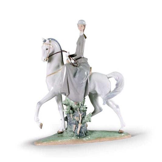 Woman on Horse Figurine by Lladró