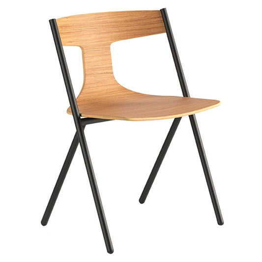 Quadra chair by Viccarbe #black - matt oak #