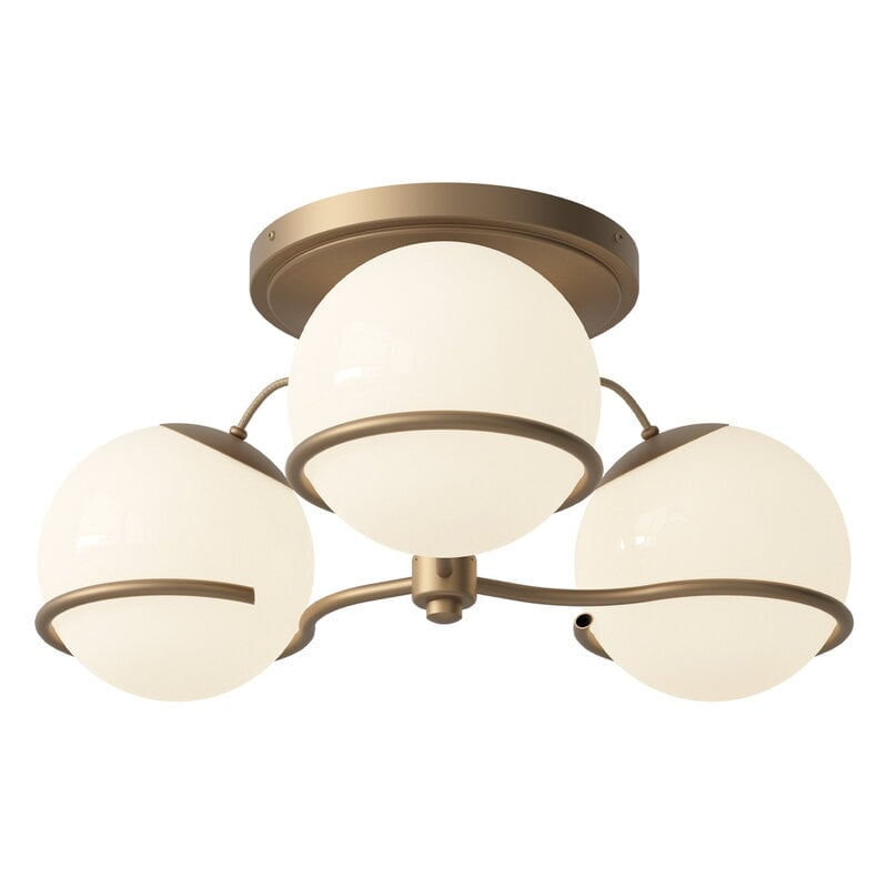 Model 2042/3 ceiling lamp by Astep #20 cm, champagne #
