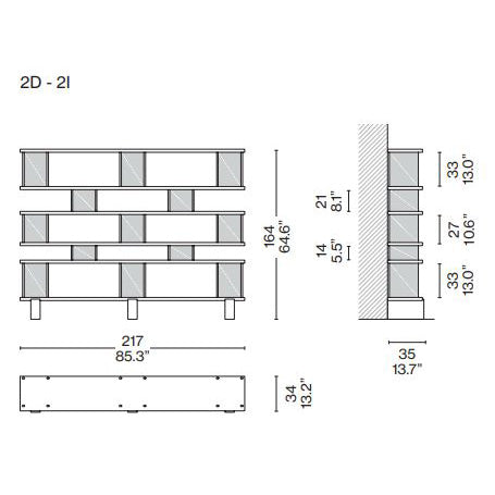 NUAGE TYPE TN WALL (Model - 217x35xH165)