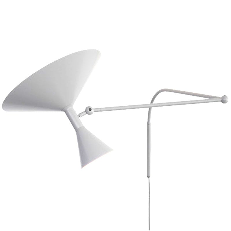 Lampe De Marseille Adjustable aluminium wall lamp by Nemo #whitewash / whitewash