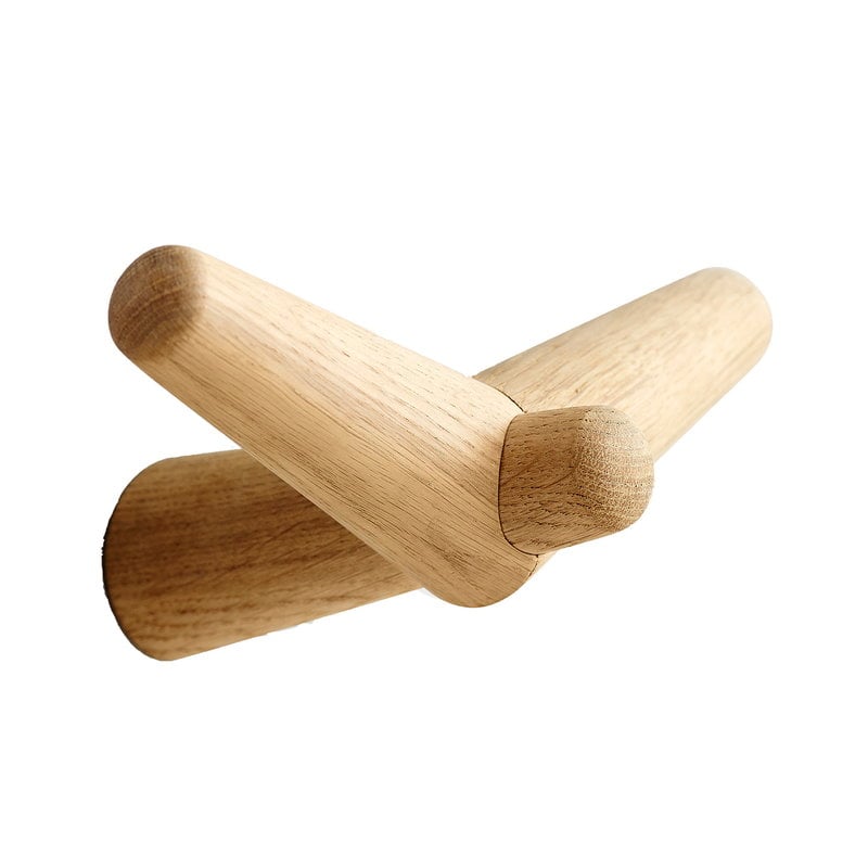 Tail Wing hook by Woud #medium, oak #