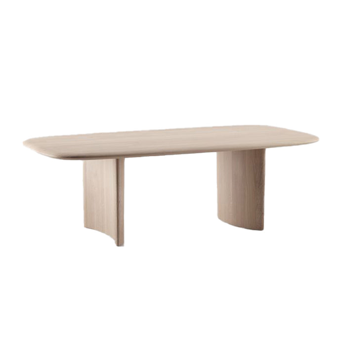 MONUMENT - Rectangular solid wood dining table