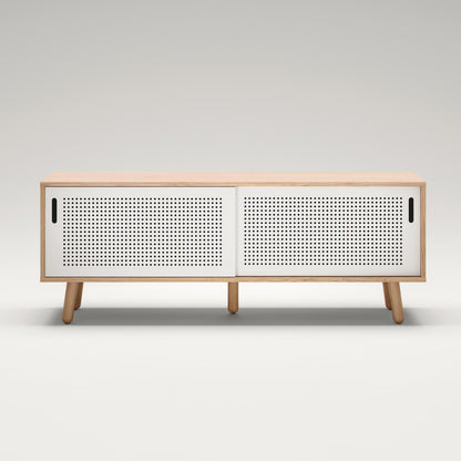 Department Ray TV Bench 150 cm Oak/White