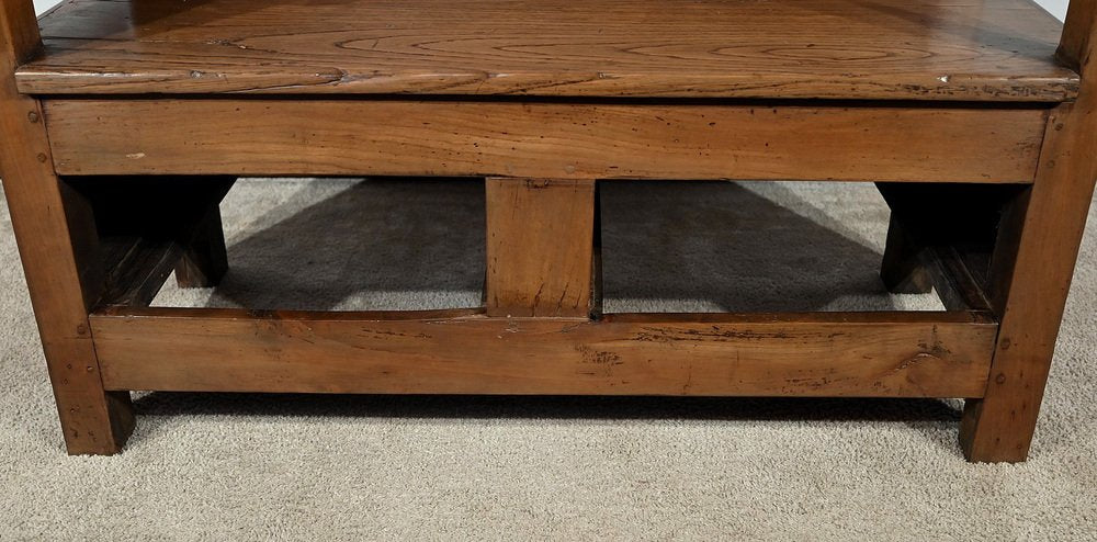 2nd half 19th Century Cherry and Chest Bench