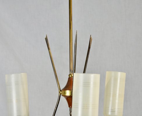 3-Arm Ceiling Lamp, 1950s-ROJ-655322