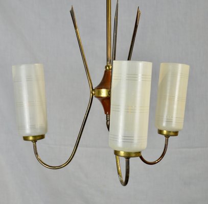 3-Arm Ceiling Lamp, 1950s-ROJ-655322