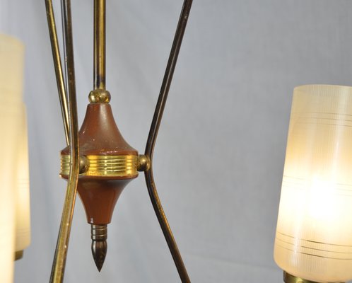 3-Arm Ceiling Lamp, 1950s-ROJ-655322