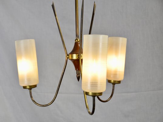 3-Arm Ceiling Lamp, 1950s-ROJ-655322