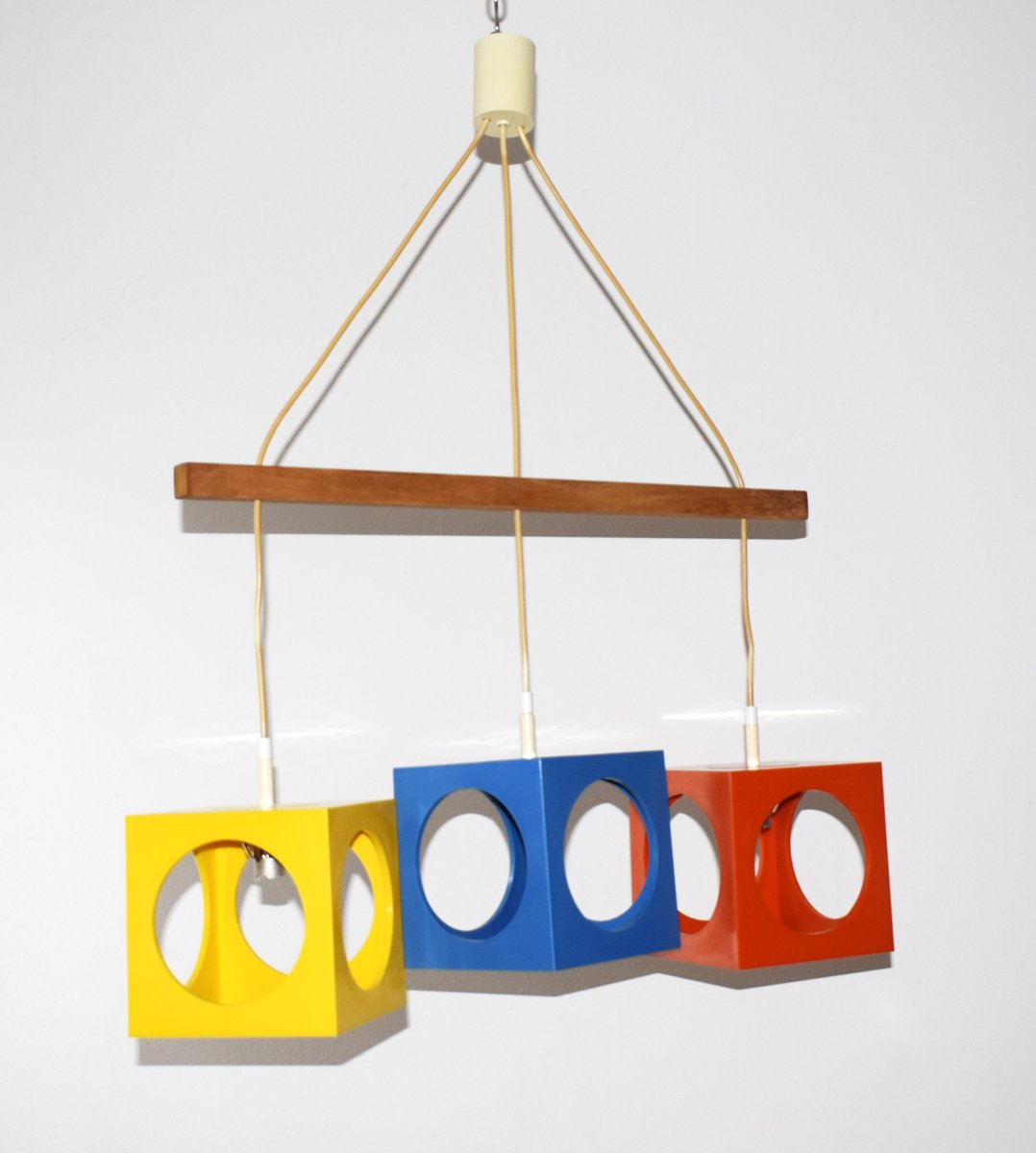 3 Cube Mod. 4022 Hanging Lamp by Richard Essig for Besigheim, 1970s