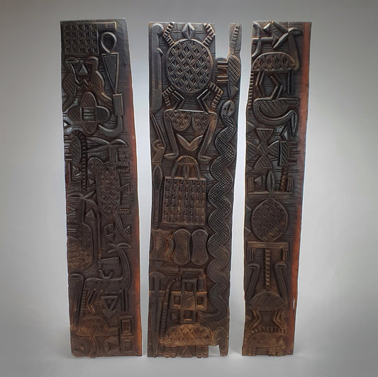 3-Door Nigerian Panel, 1920s, Set of 3