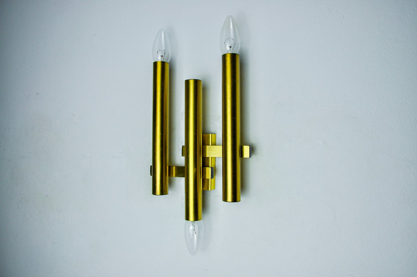 3 Lights Tubular Wall Light by Sciolari for Boulanger, Italy, 1970s