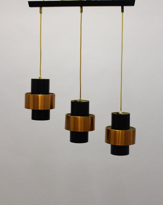 3-Part Ceiling Lamp by Jo Hammerborg for Fog & Mørup, 1960s