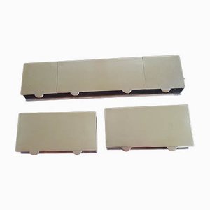 3 Pieces Brass Desk Set, Set of 3-QDP-1000521