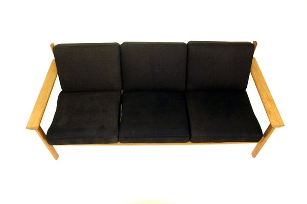 3-Seat Sofa in Oak, Sweden, 1960-GEK-1028323