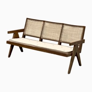 3-Seater Bench Sofa by Pierre Jeanneret, India, 1956-DLN-1811891