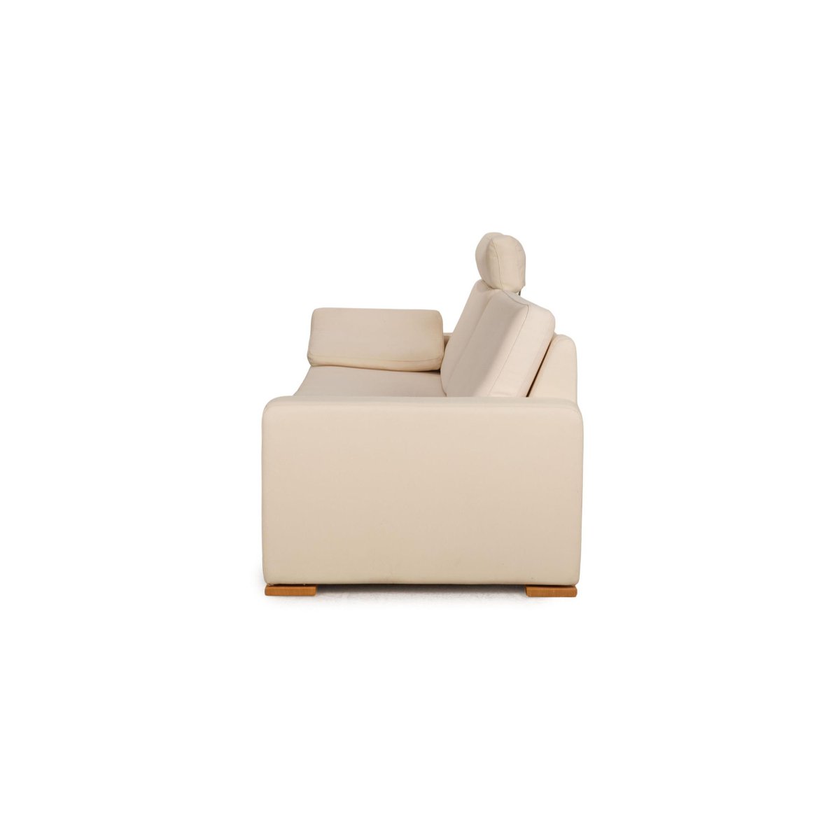 3-Seater Conseta Cream Leather Sofa from Cor