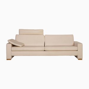 3-Seater Conseta Cream Leather Sofa from Cor-RQW-1291316