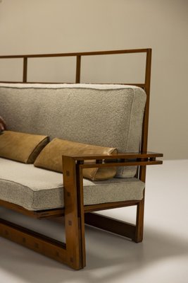 3-Seater Sofa in Ash and Mansonia Wood by Fausto Bontempi, Italy, 1961-UQV-1765873