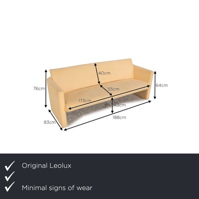 3-Seater Sofa in Beige Fabric from Leolux-RQW-1748174