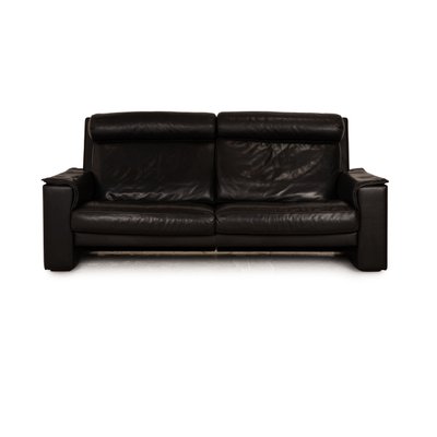 3-Seater Sofa in Black Leather from de Sede-RQW-1748213