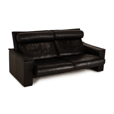 3-Seater Sofa in Black Leather from de Sede-RQW-1748213