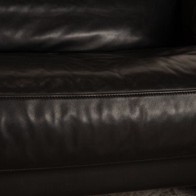 3-Seater Sofa in Black Leather from de Sede-RQW-1748213