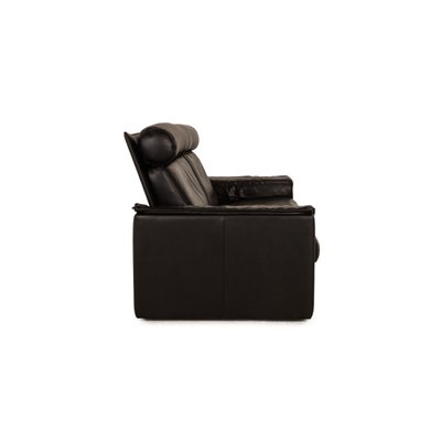 3-Seater Sofa in Black Leather from de Sede-RQW-1748213