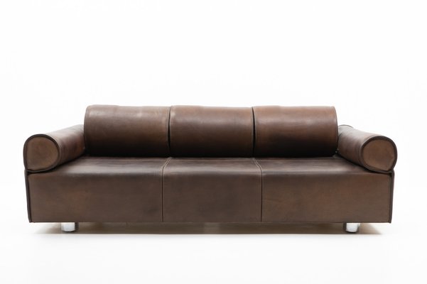 3-Seater Sofa in Brown Buffalo Leather by Marzio Cecchi, 1970s-TJQ-1742581