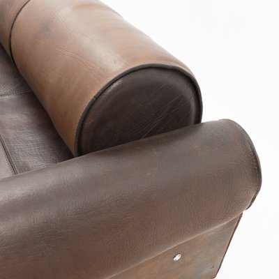 3-Seater Sofa in Brown Buffalo Leather by Marzio Cecchi, 1970s-TJQ-1742581