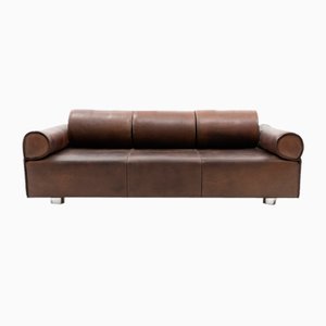 3-Seater Sofa in Brown Buffalo Leather by Marzio Cecchi, 1970s-TJQ-1742581