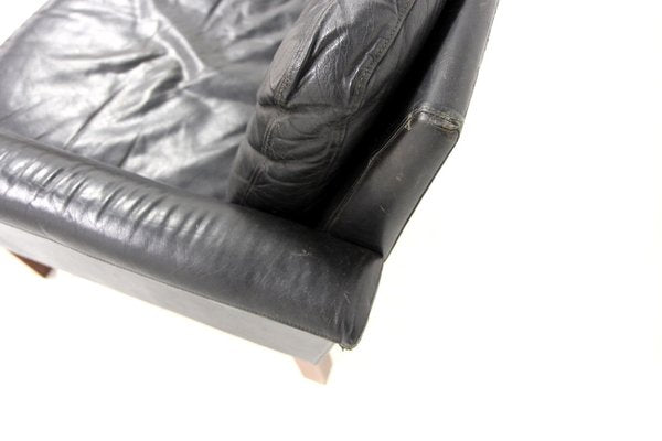 3-Seater Sofa in Leather, Sweden, 1960s-GEK-1794938