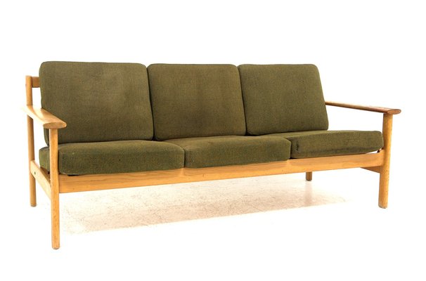 3-Seater Sofa in Oak, Sweden, 1970-GEK-1413800