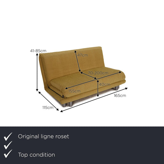 3-Seater Yellow Fabric Multy Sofa Bed from Ligne Roset