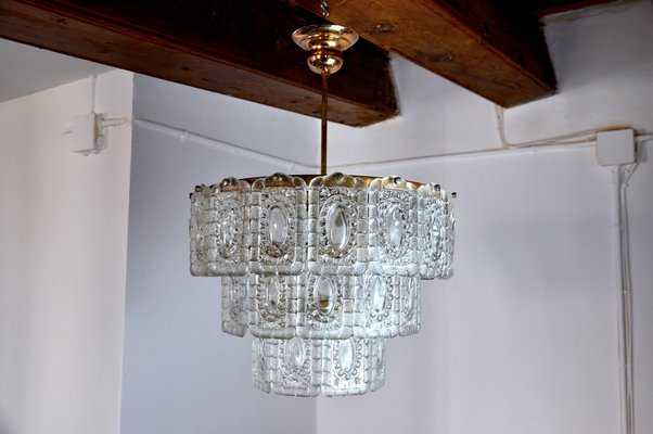 3-Tier Chandelier from Kinkeldey, Germany, 1970s-EJE-953918