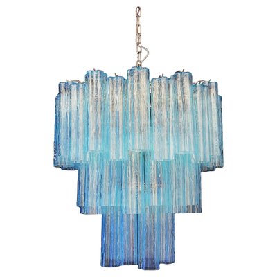 3-Tier Murano Glass Tube Chandelier, 1990s-OVO-1672027