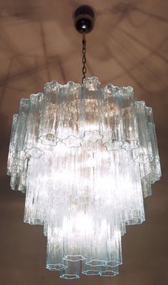 3-Tier Murano Glass Tube Chandelier, 1990s-OVO-1672027