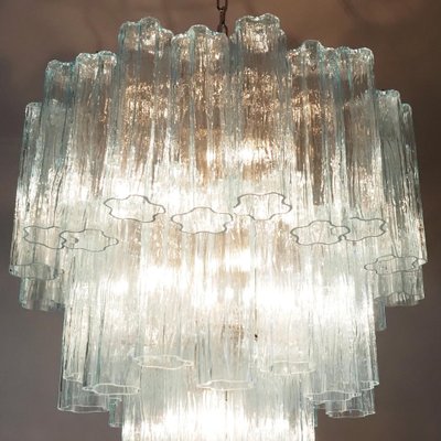 3-Tier Murano Glass Tube Chandelier, 1990s-OVO-1672027